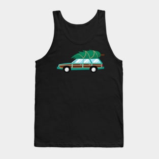 Station wagon with christmas tree Tank Top